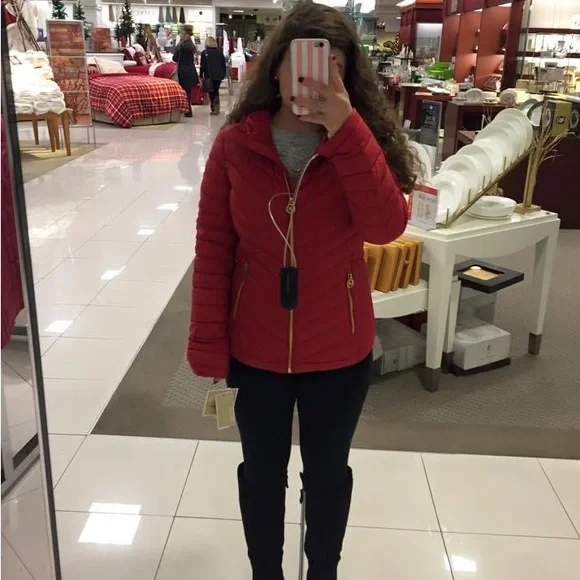 Michael kors jacket in a bag hotsell